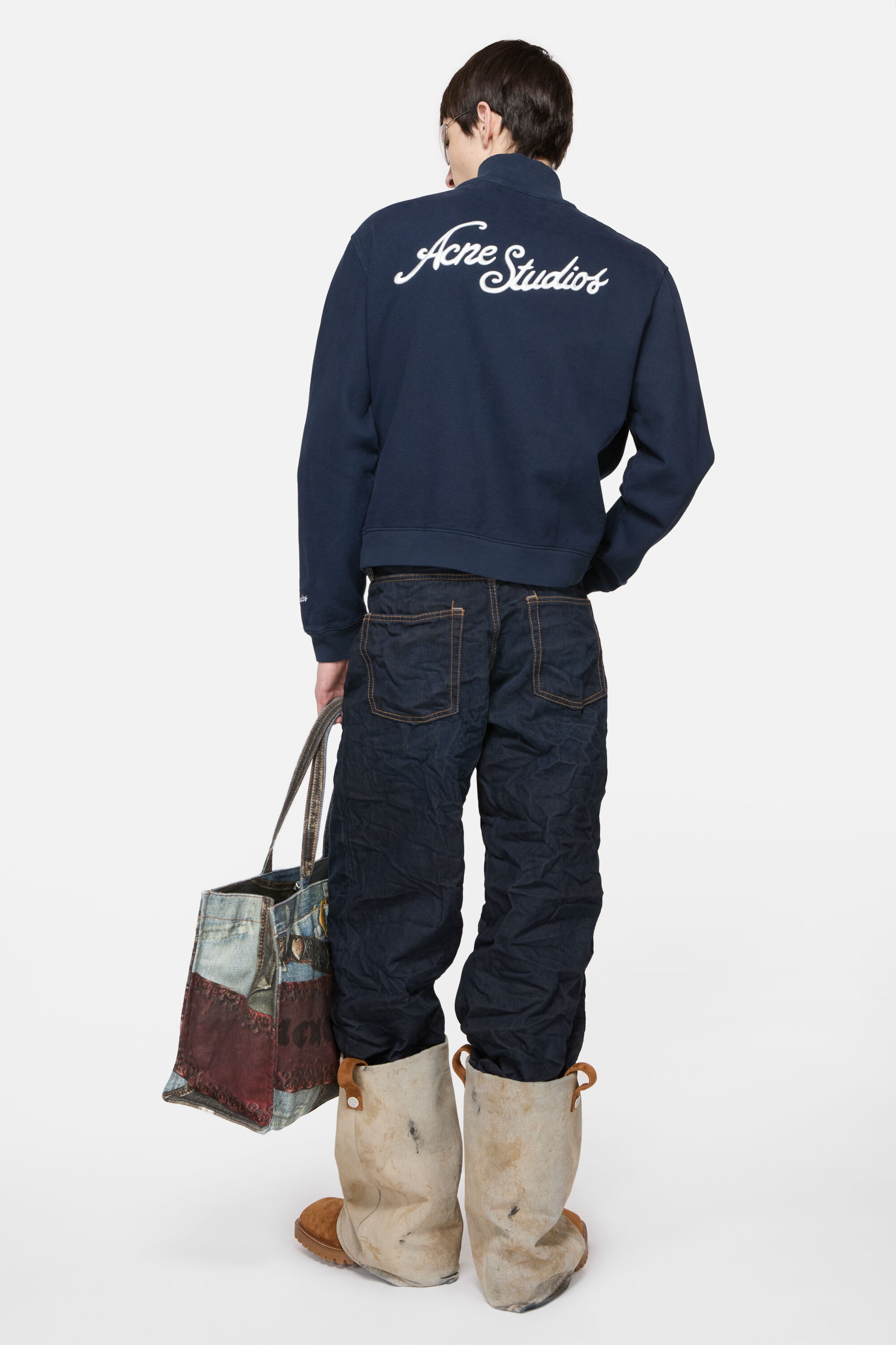 Zip-up sweatshirt - Deep blue - 4