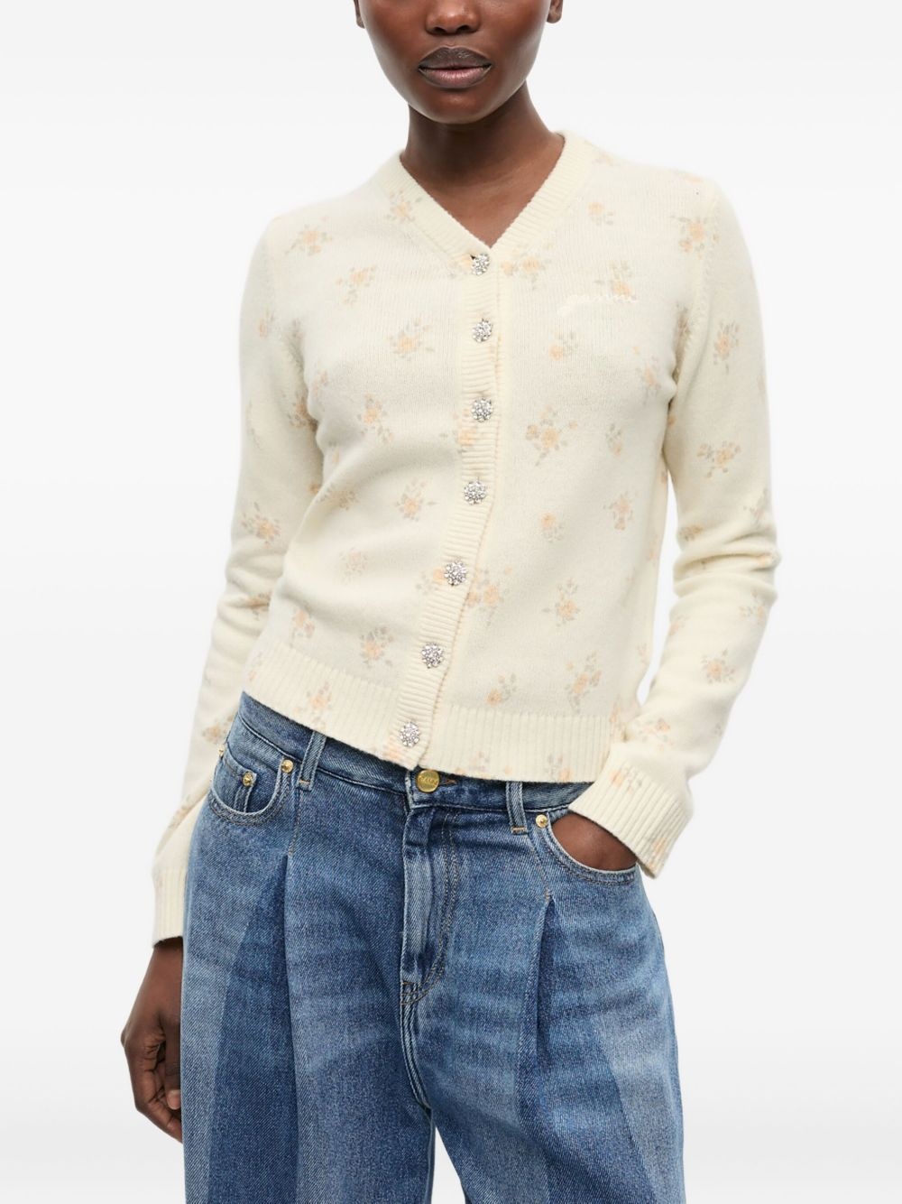 floral cardigan - 3