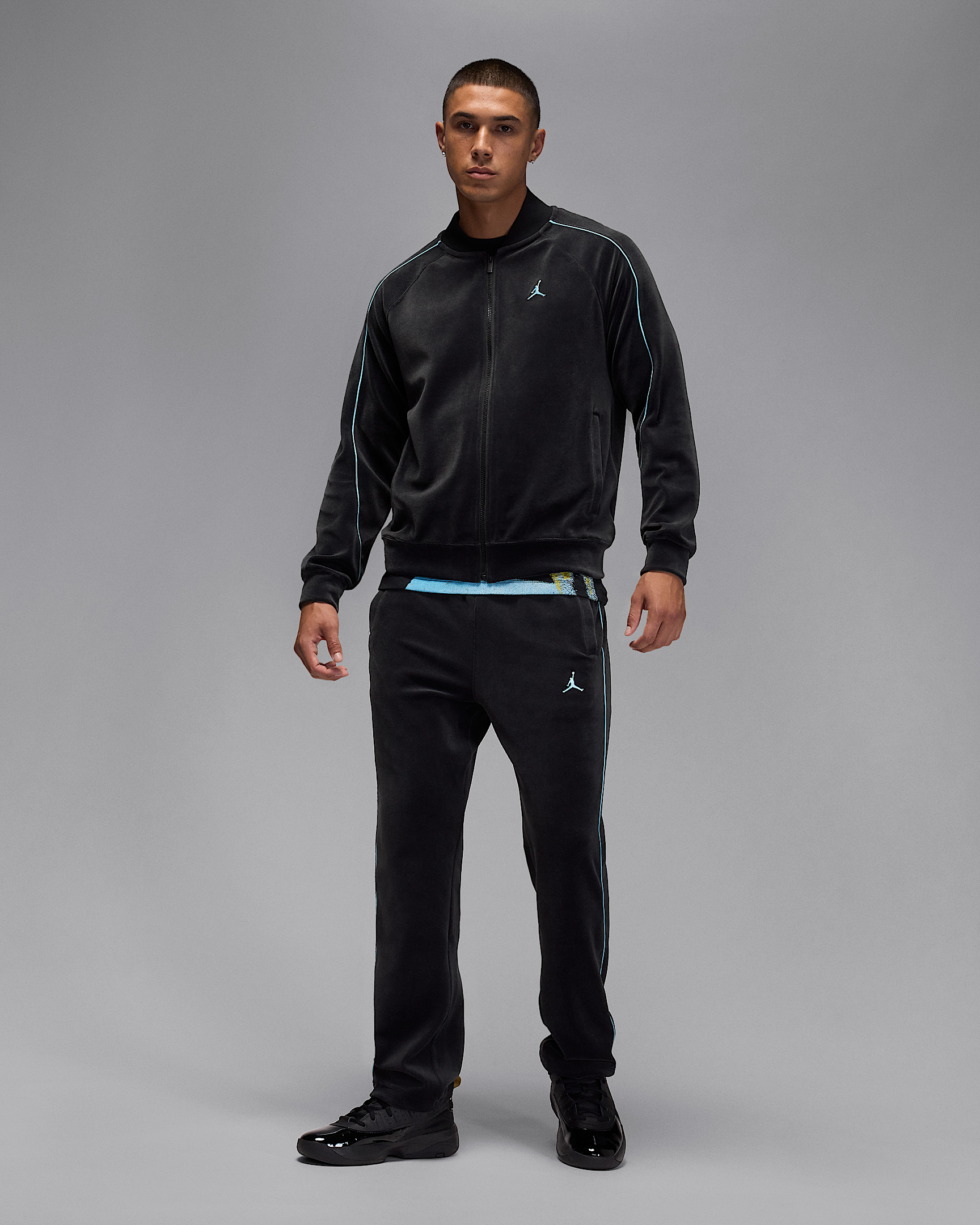 Jordan Brooklyn Men's Velour Track Jacket - 6