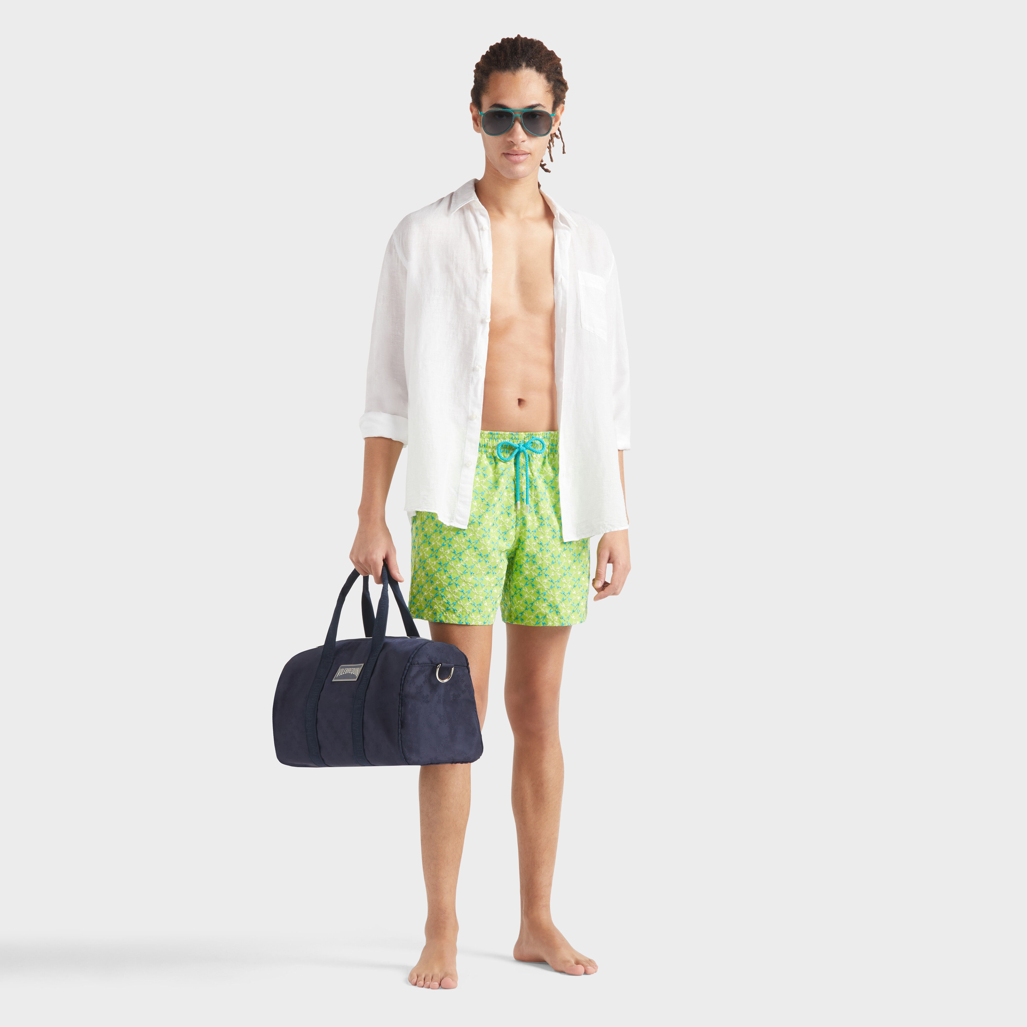 Men Swim Shorts Embroidered Homard Pixel - Limited Edition - 5