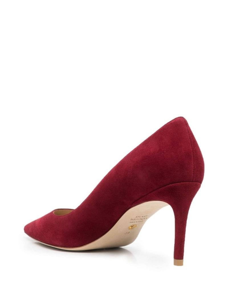 pointed suede pumps - 3