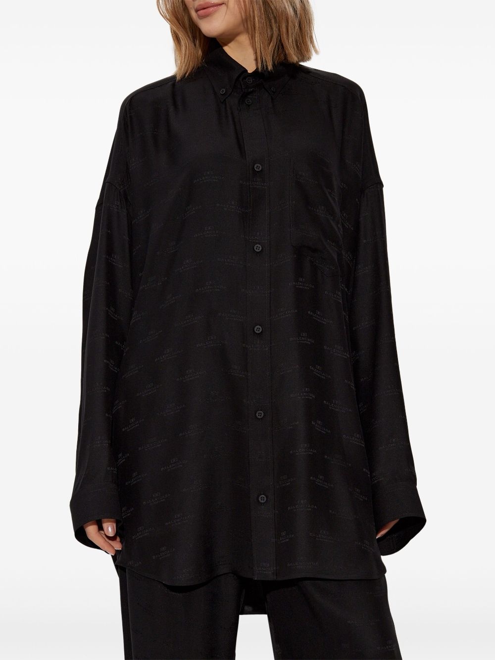 logo-print shirt - 3