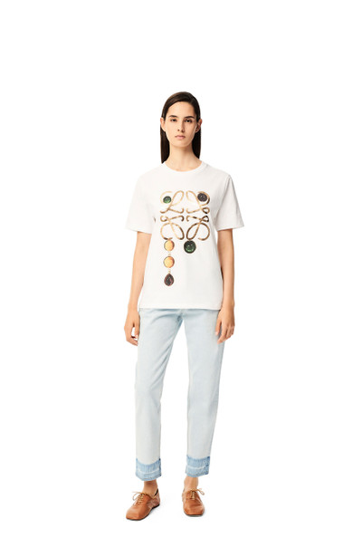 Loewe Anagram brooch print T-shirt in cotton outlook