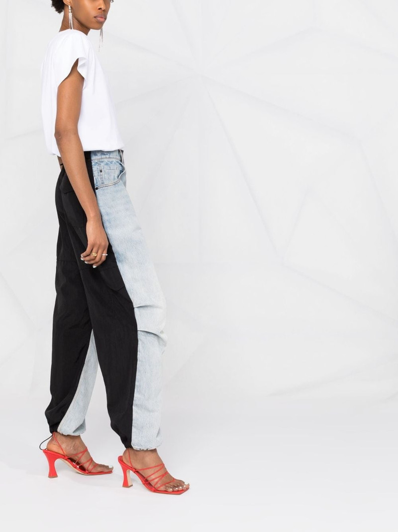 padded shoulder logo T-shirt 4