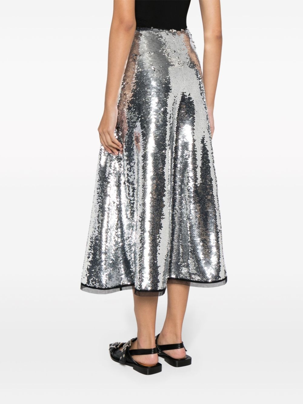 sequinned midi skirt - 4