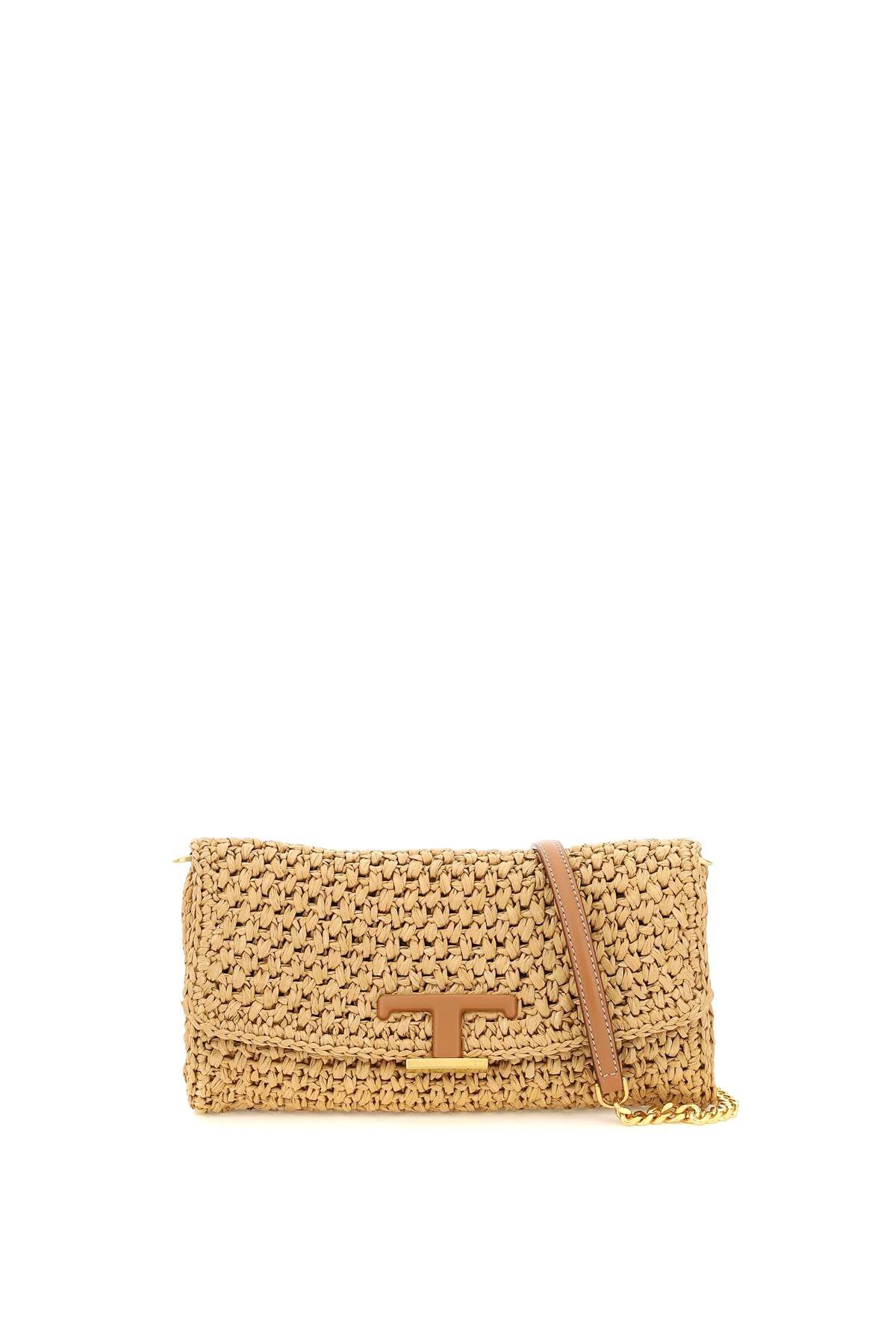 WOVEN RAFFIA POUCH - 1