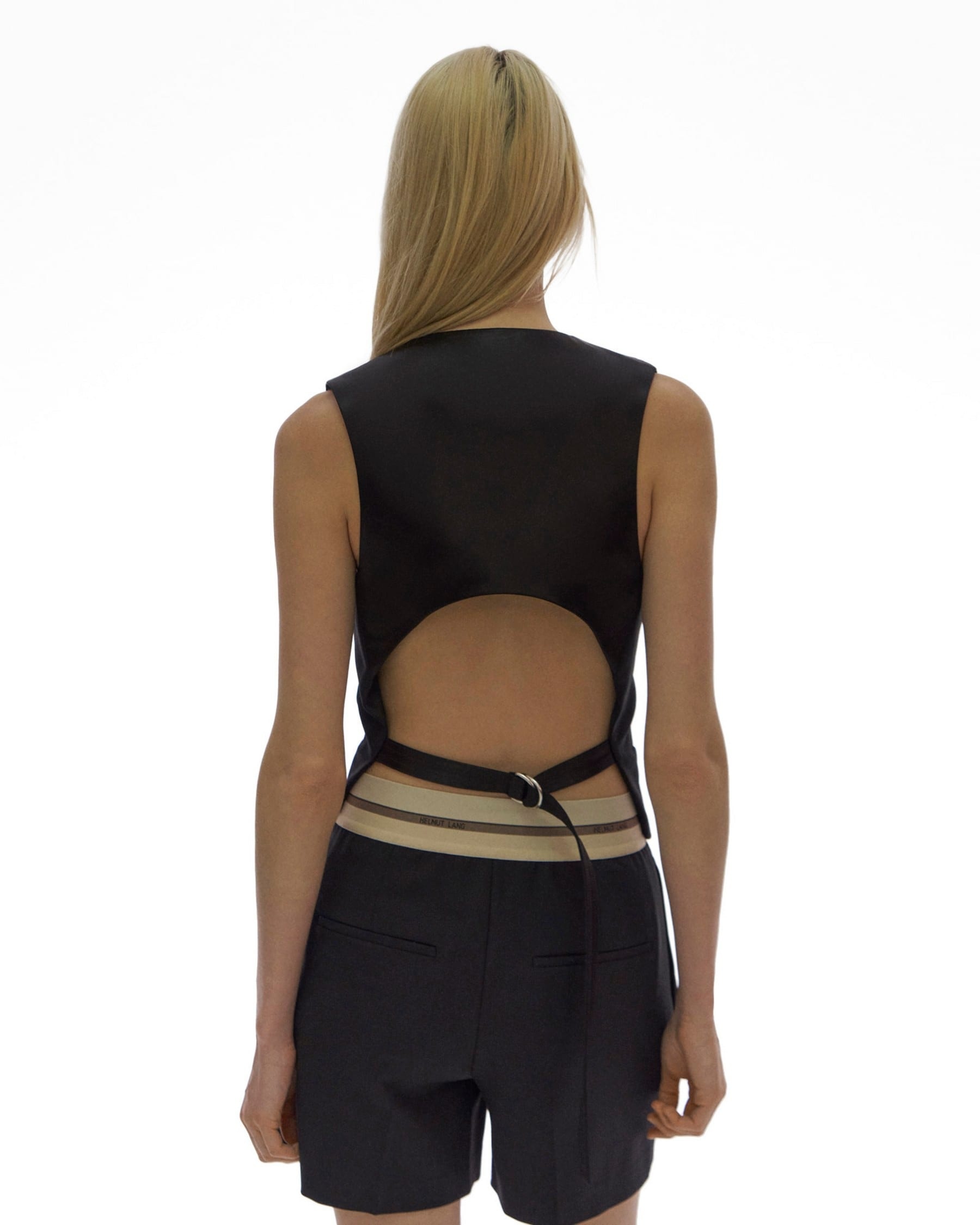 STRETCH WOOL VEST - 4