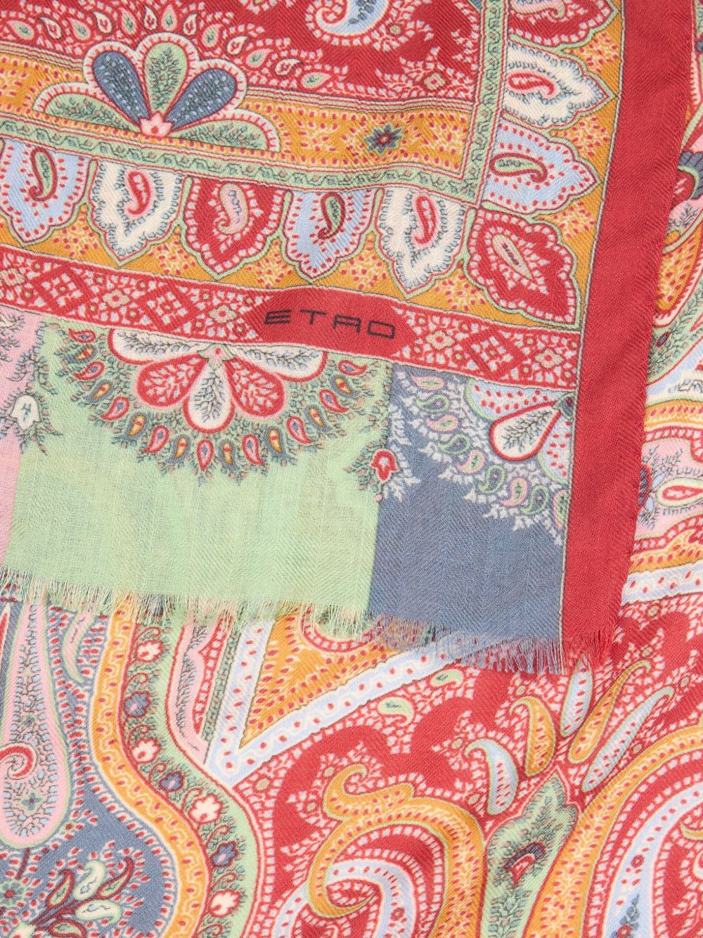 paisley-pattern scarf - 2