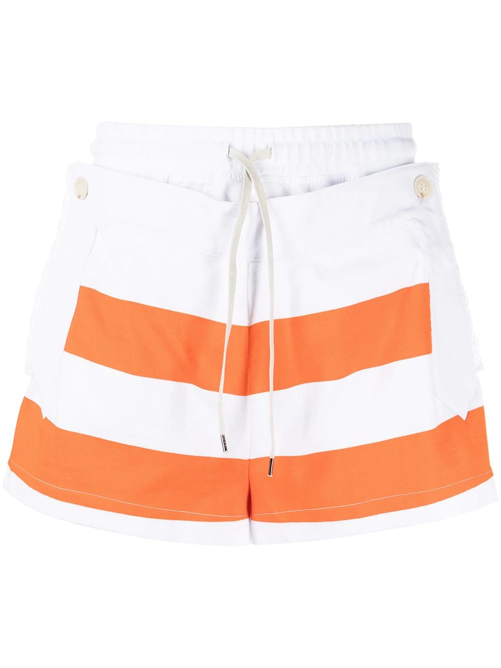 Sailor striped front-pouch shorts - 1