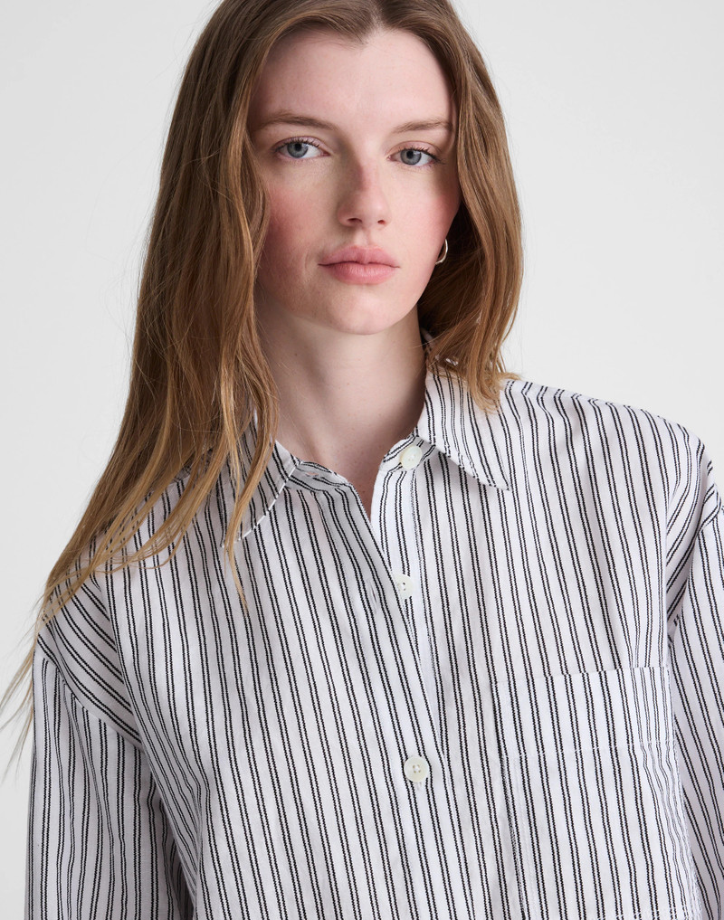 Straight-Hem Shirt in Linen 6