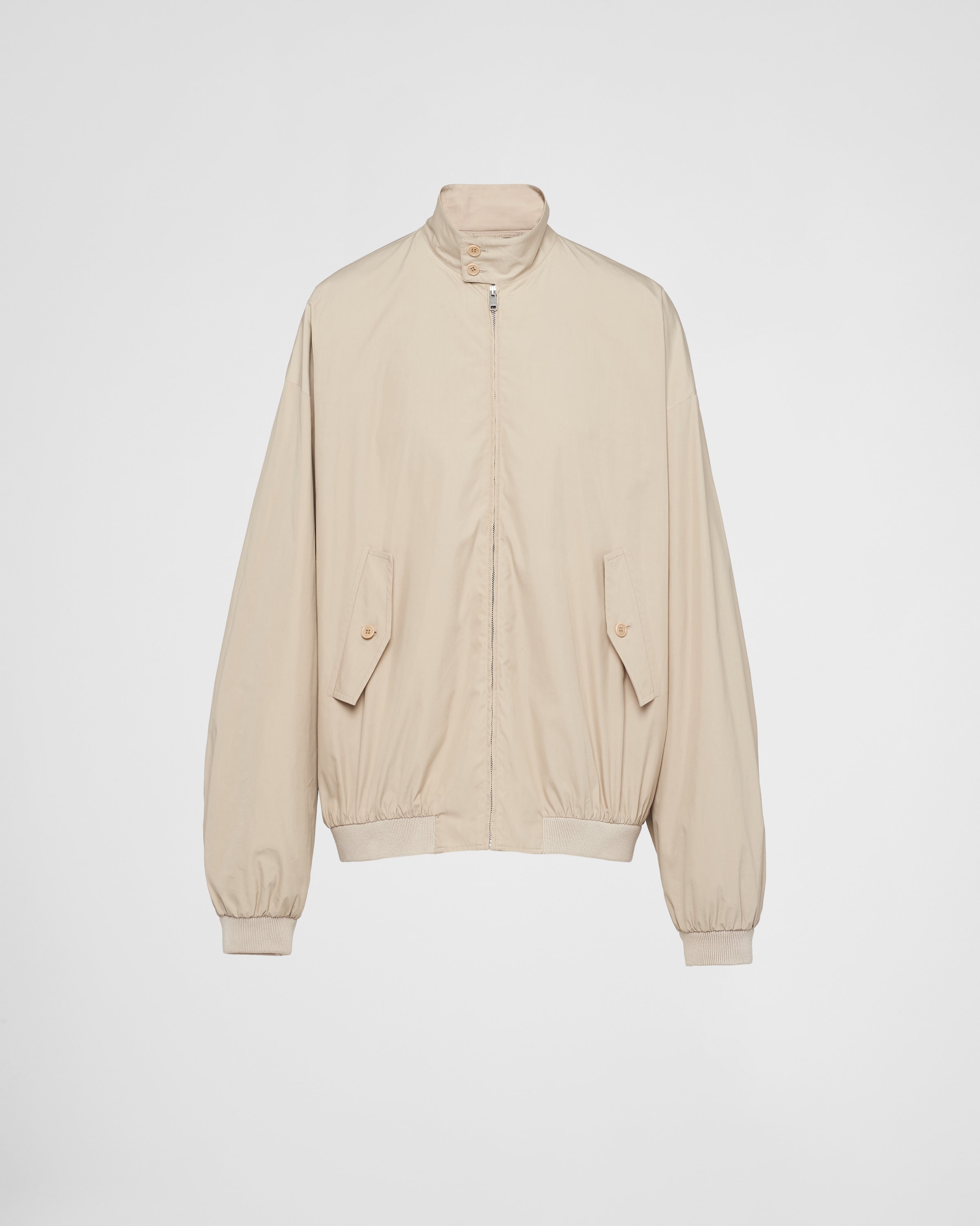 Oversized cotton-blend bomber jacket - 1