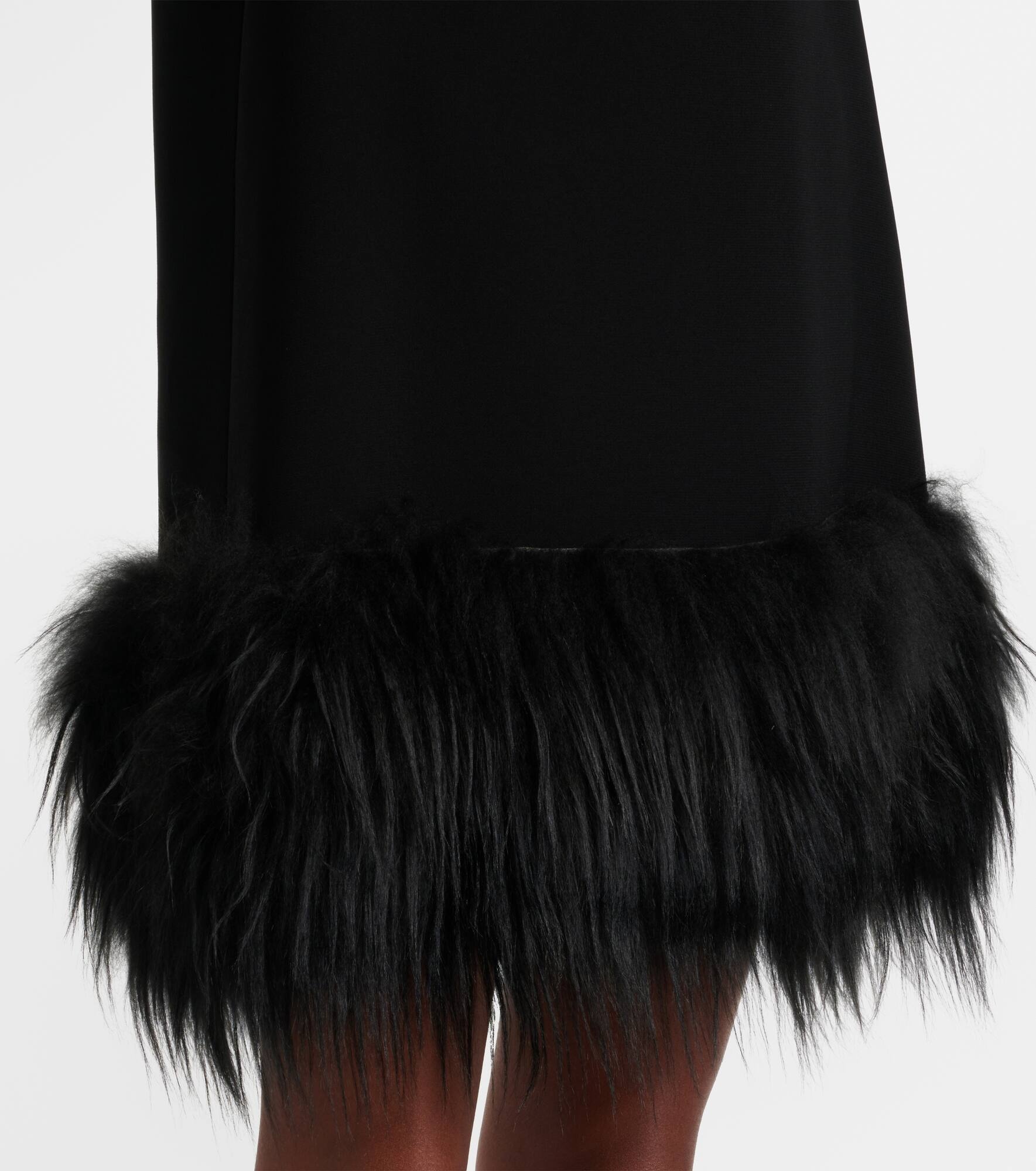 Feather-trimmed minidress - 5