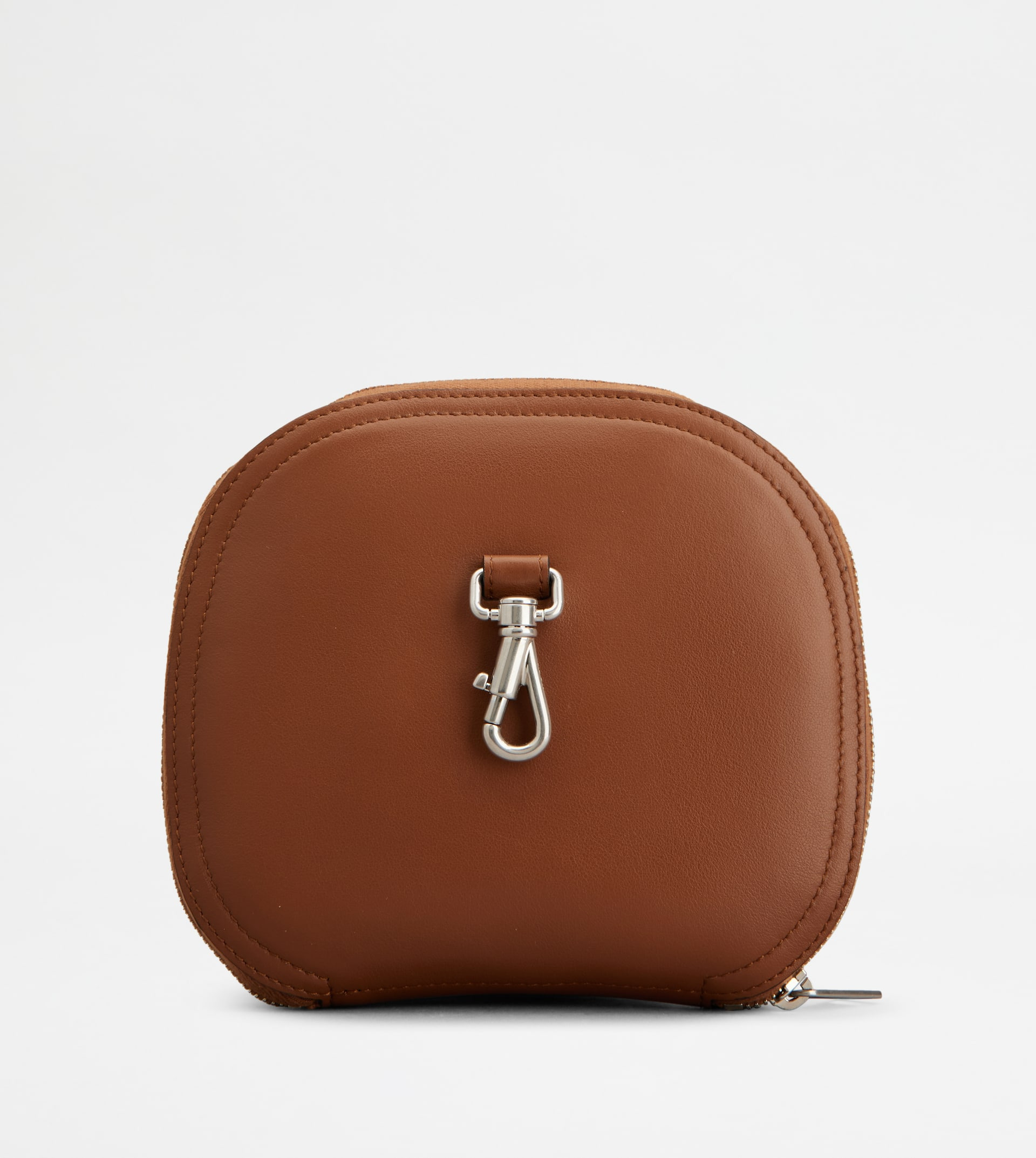 FOLDABLE BAG IN CANVAS AND LEATHER - BROWN - 2
