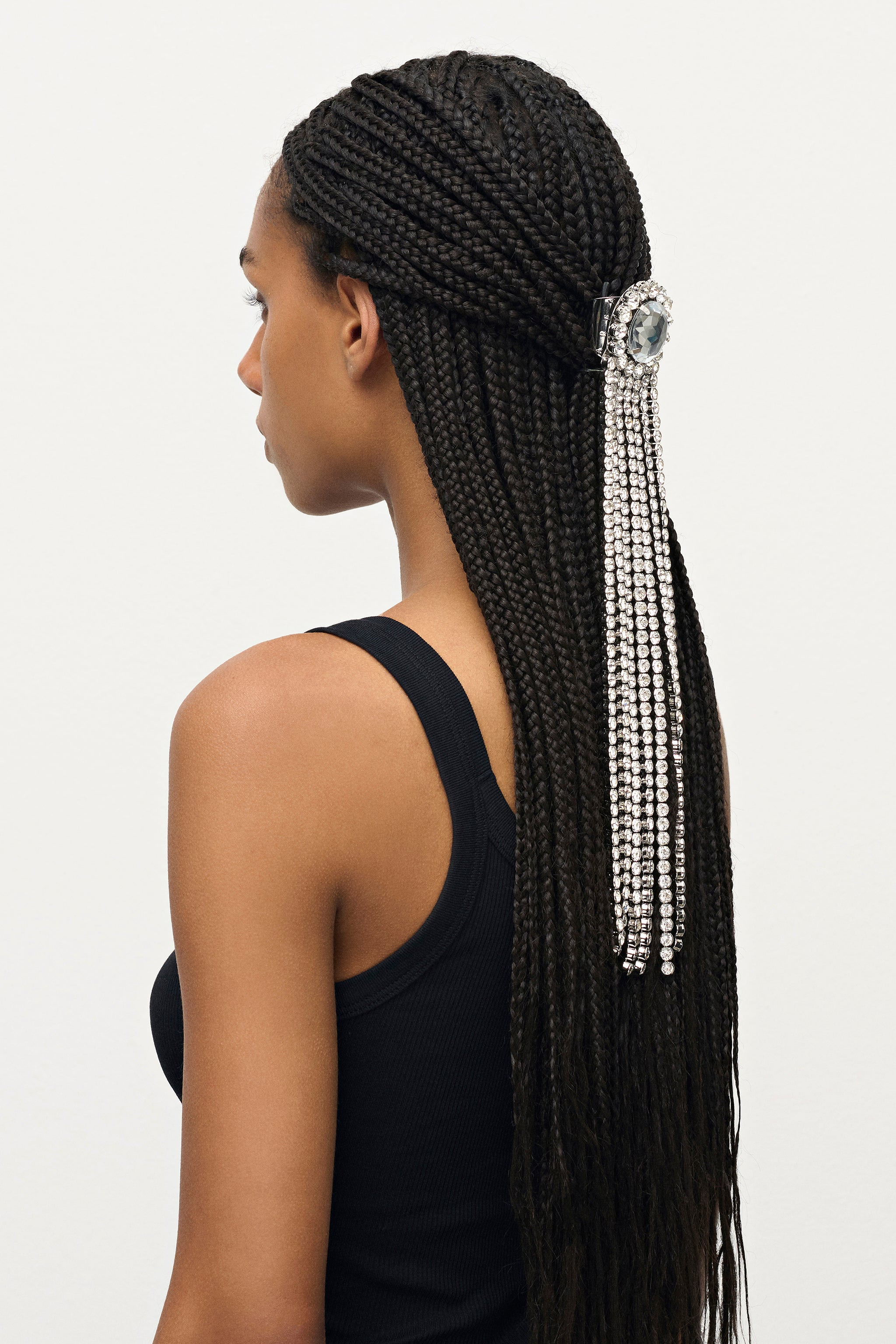 CRYSTAL FRINGE PONYTAIL HOLDER - 3