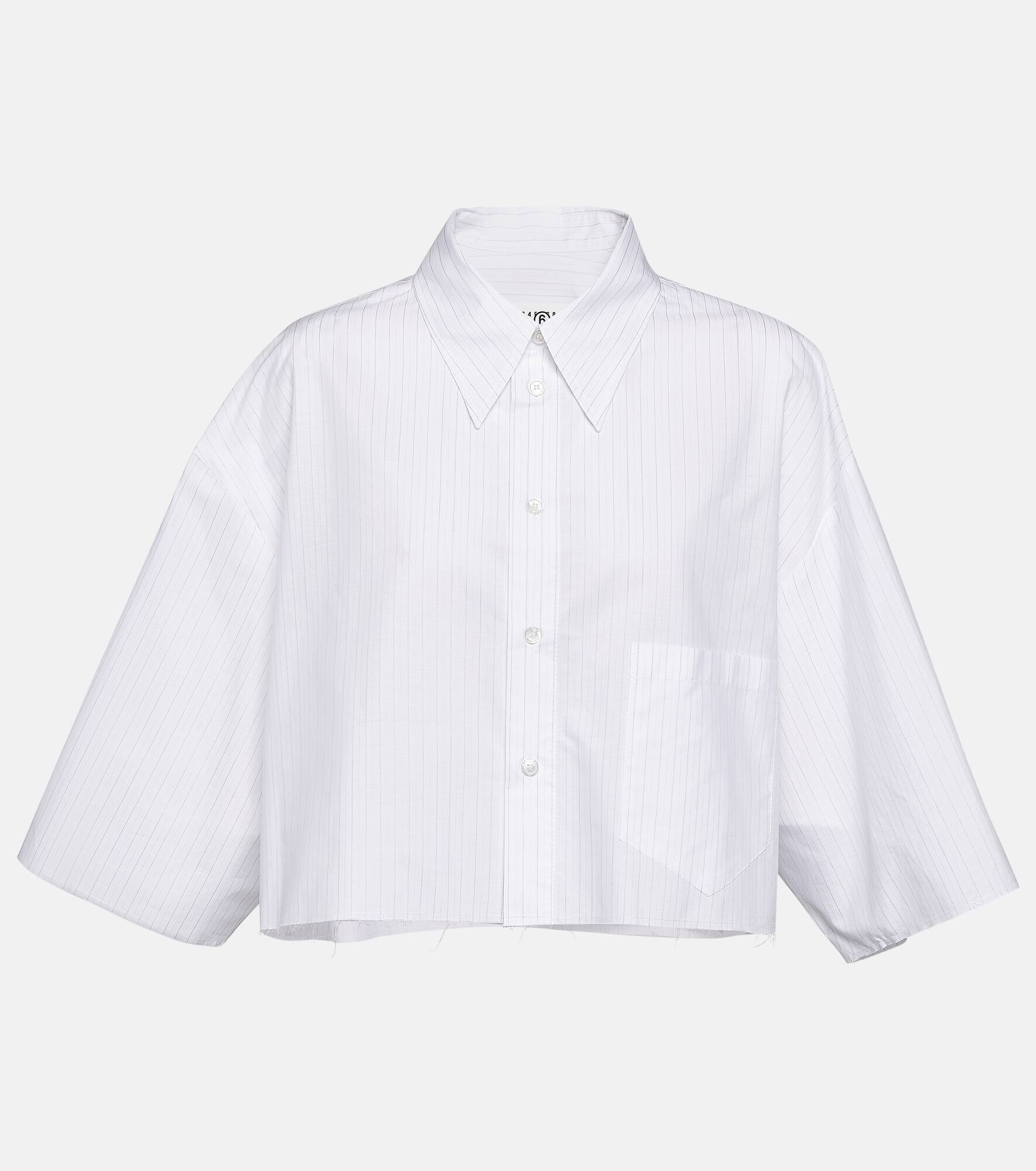 Cotton cropped shirt - 1