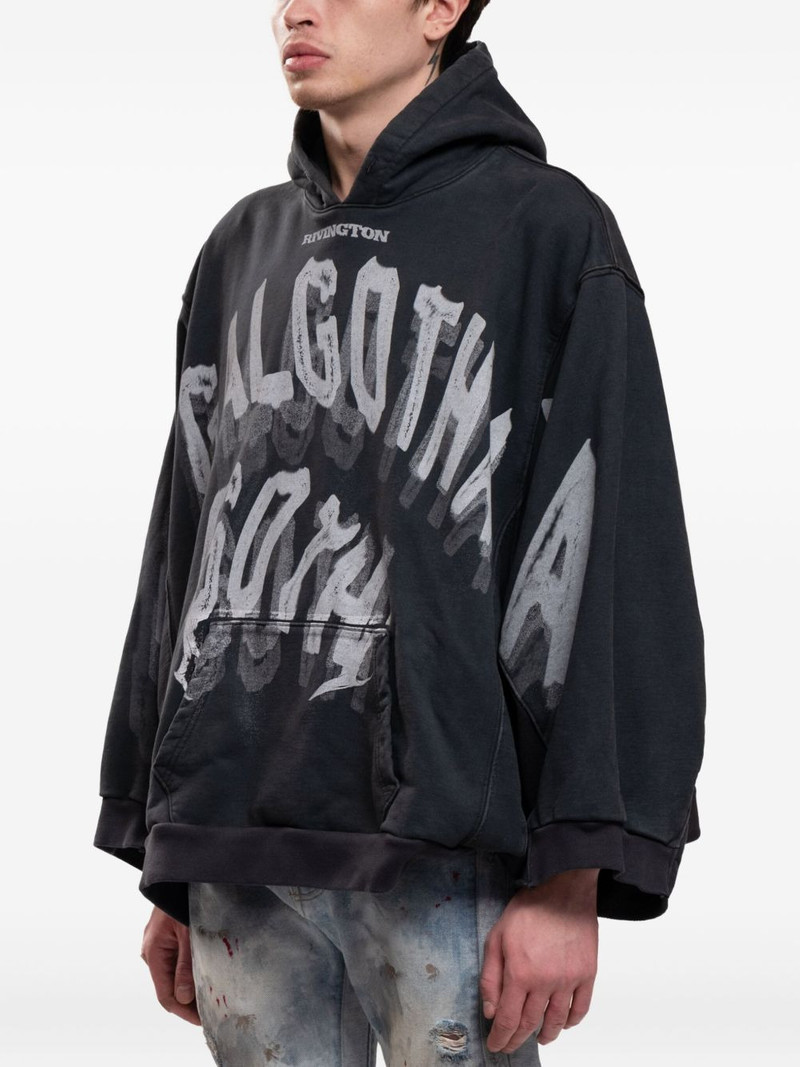RRR123 graphic-print hoodie outlook