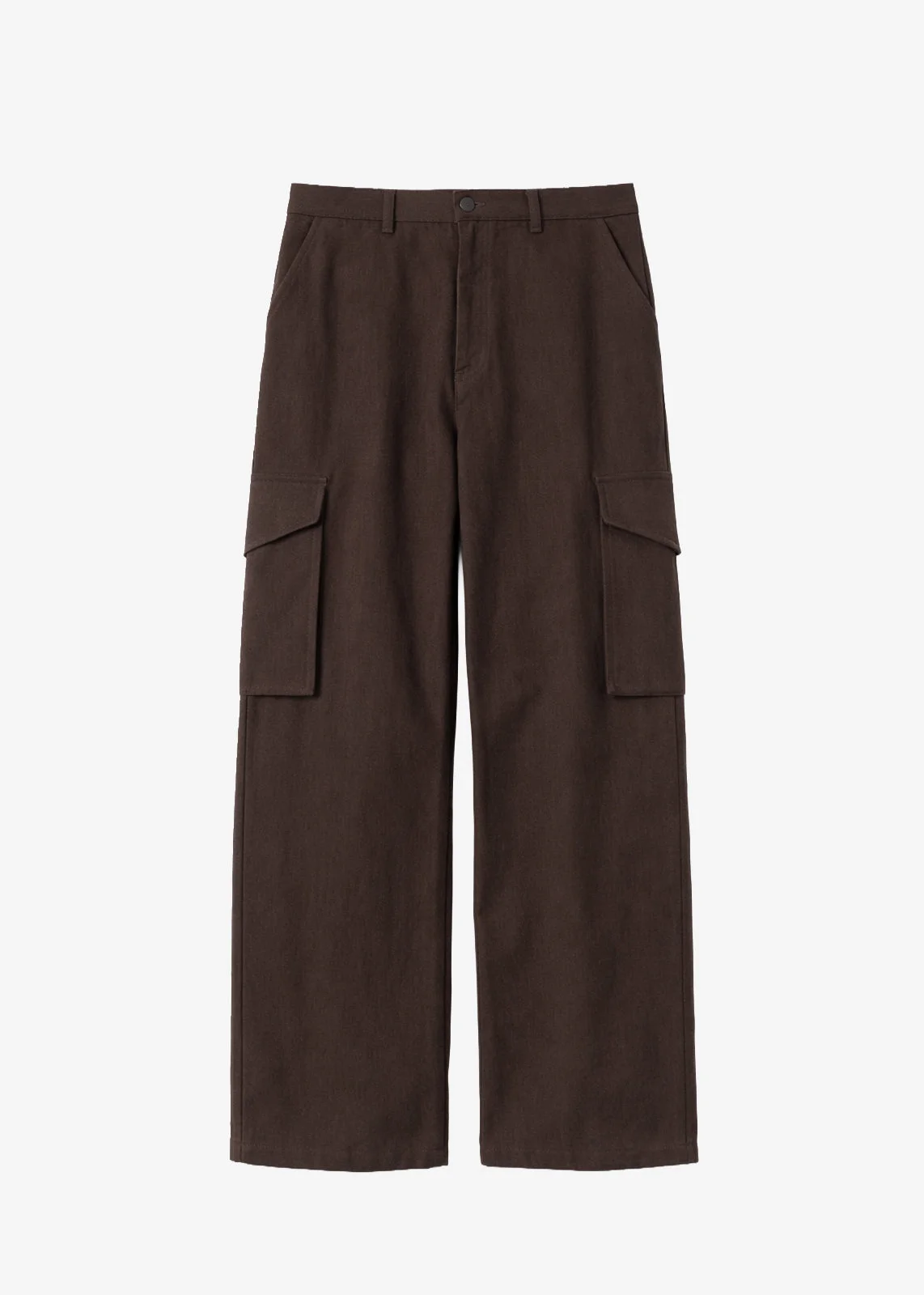 Oslo Cotton Cargo Pants - Brown - 1