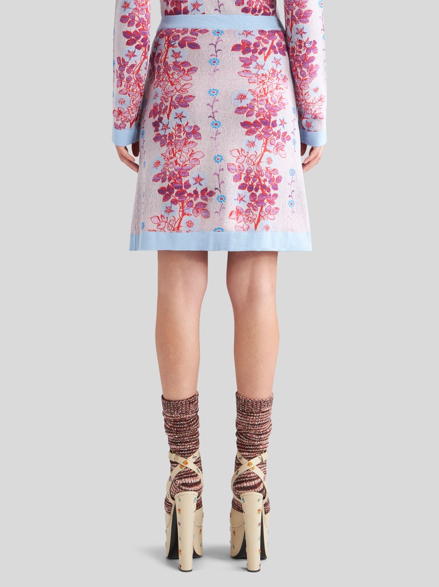 JACQUARD SKIRT WITH PEGASO BUTTONS - 5
