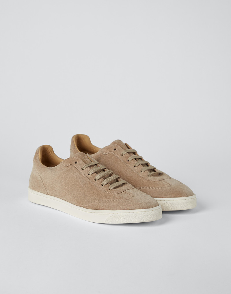 Suede sneakers with natural rubber sole 4