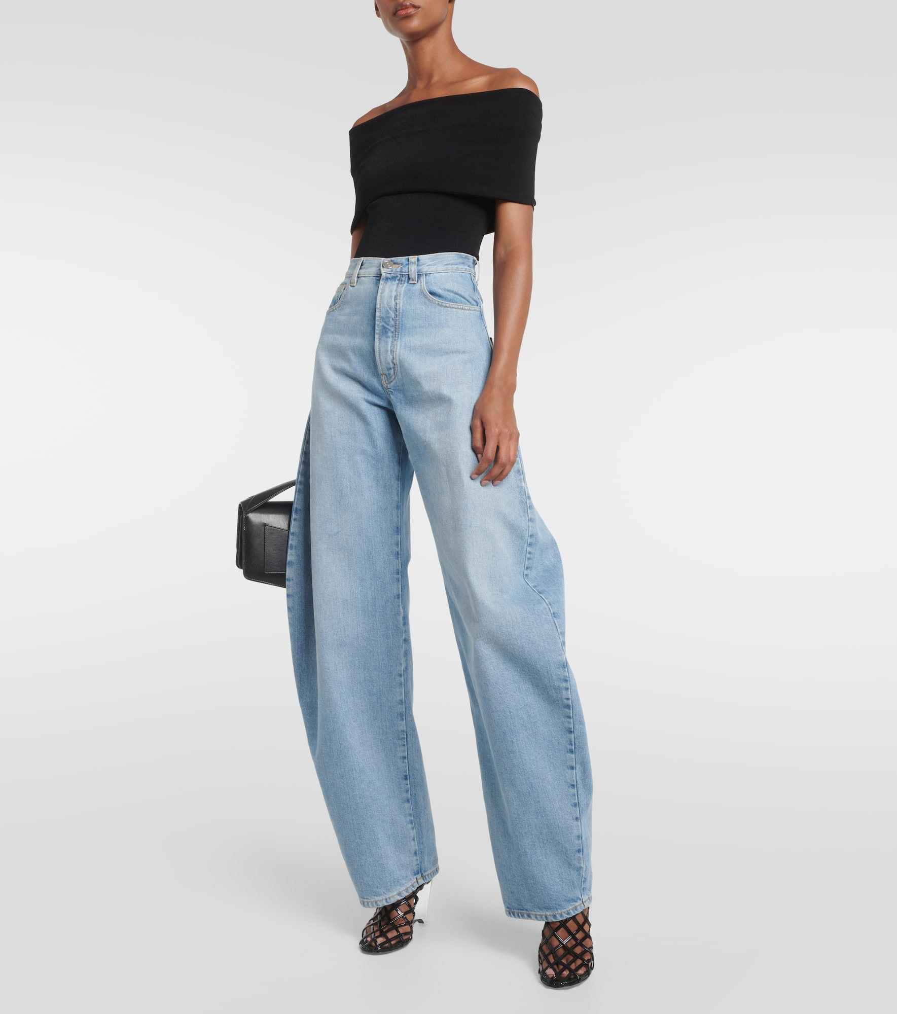Off-shoulder knit bodysuit - 2