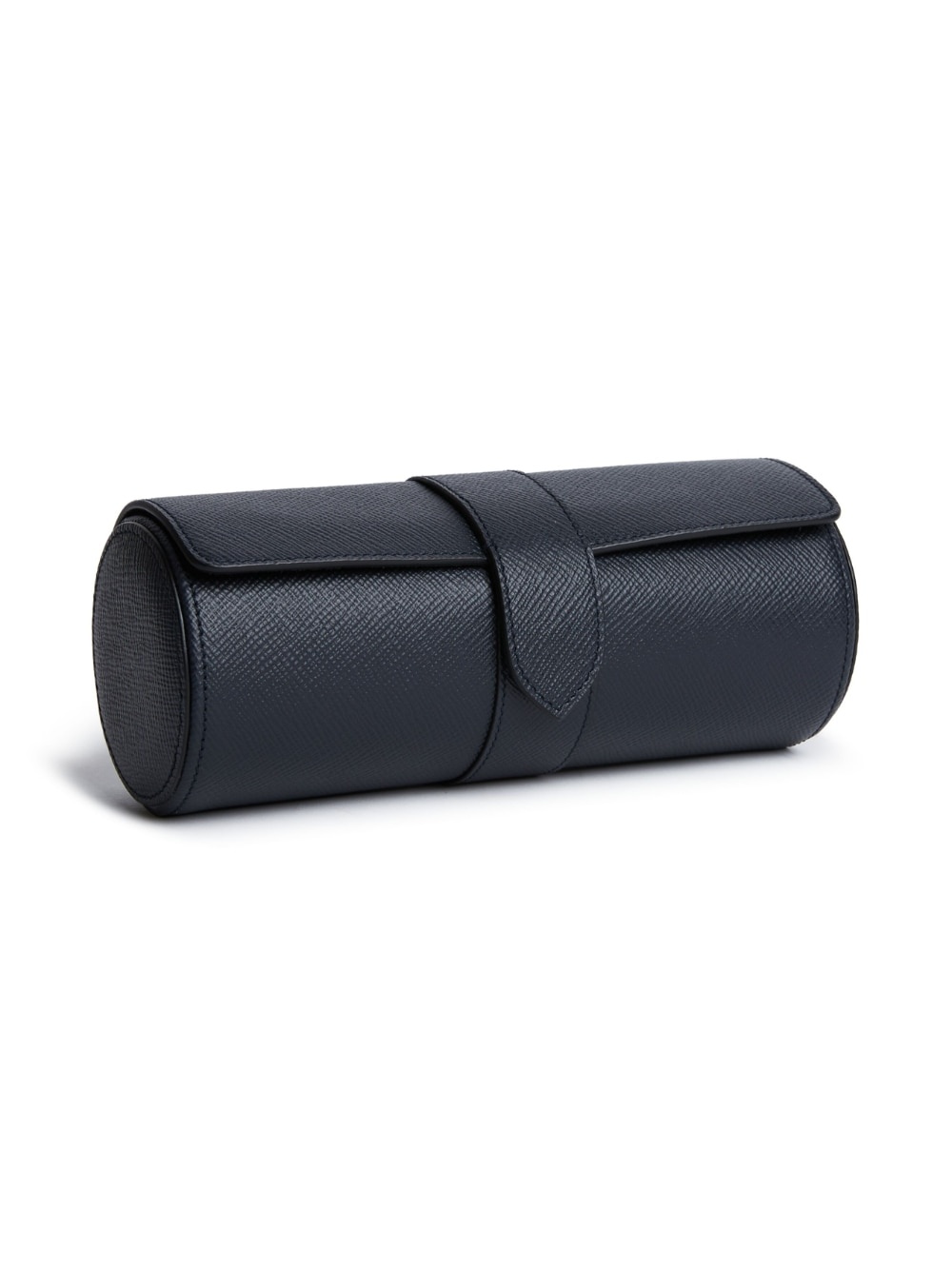 Panama leather 3-watch roll - 3