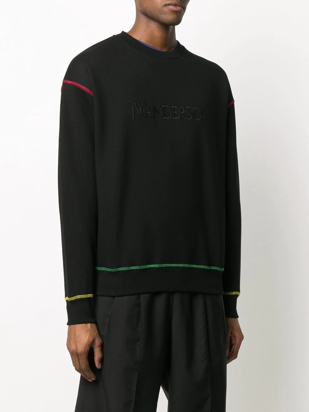 logo-embroidered sweatshirt - 3