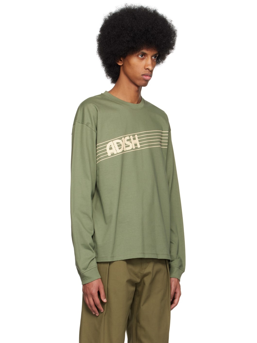 Khaki Zahara Long Sleeve T-Shirt - 2