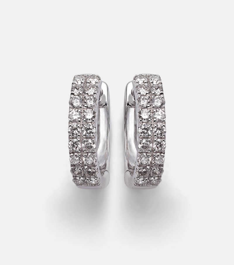 14kt white gold earrings with diamonds 1