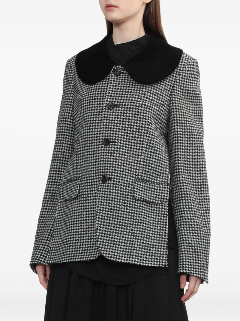houndstooth collar blazer 3