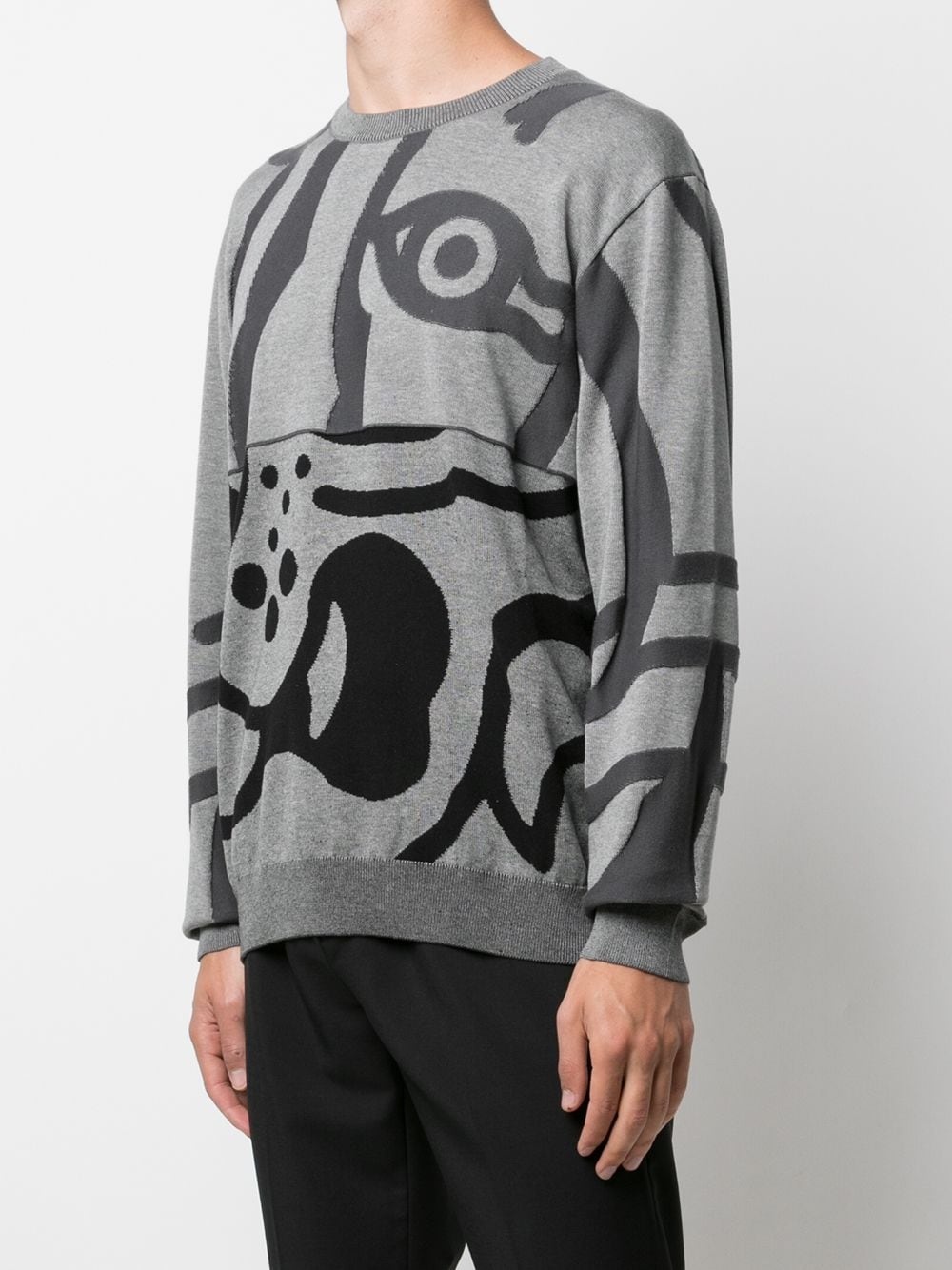 Tiger-print crew neck sweatshirt - 3