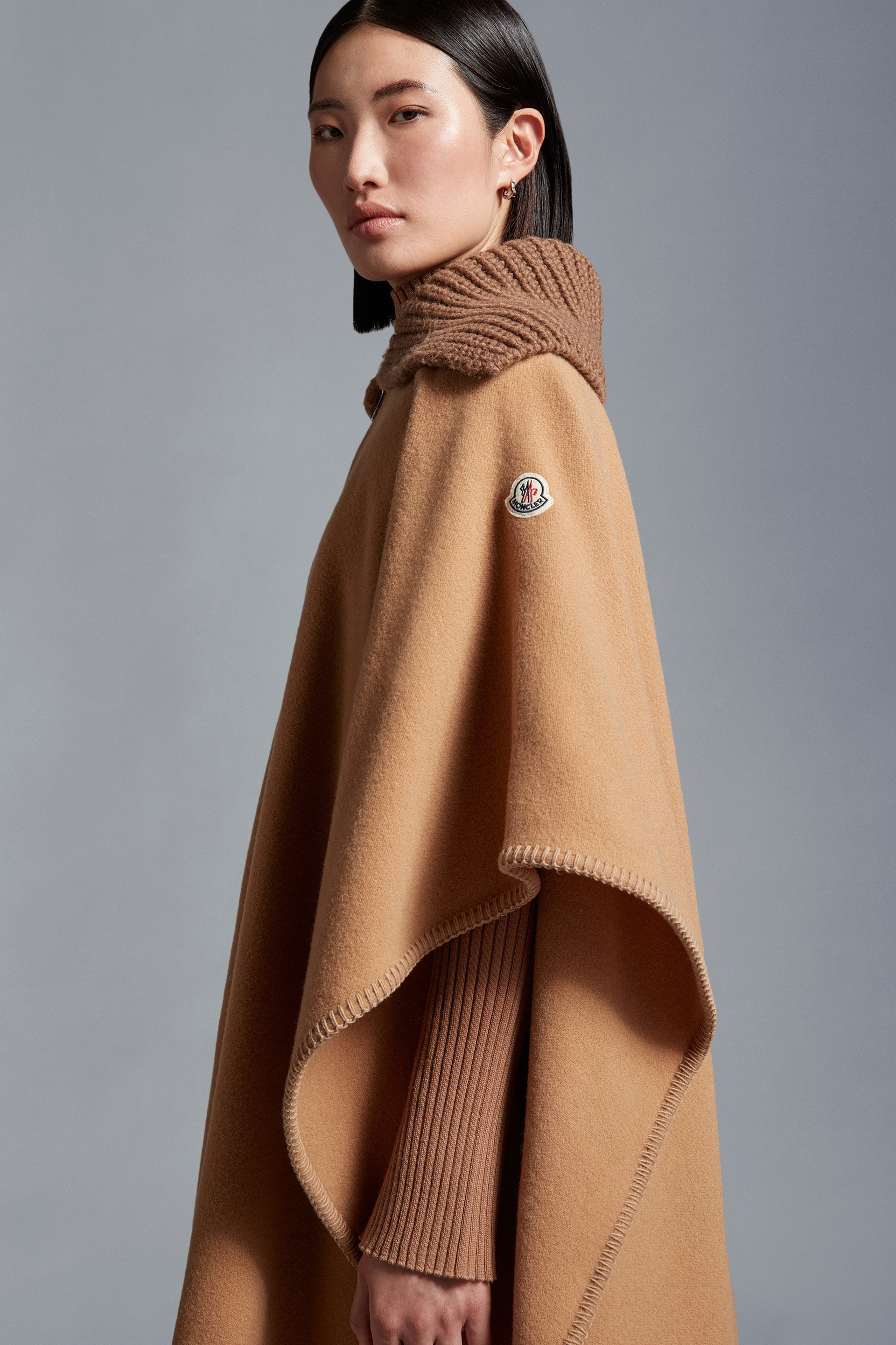 Moncler Wool Felt Cape | REVERSIBLE