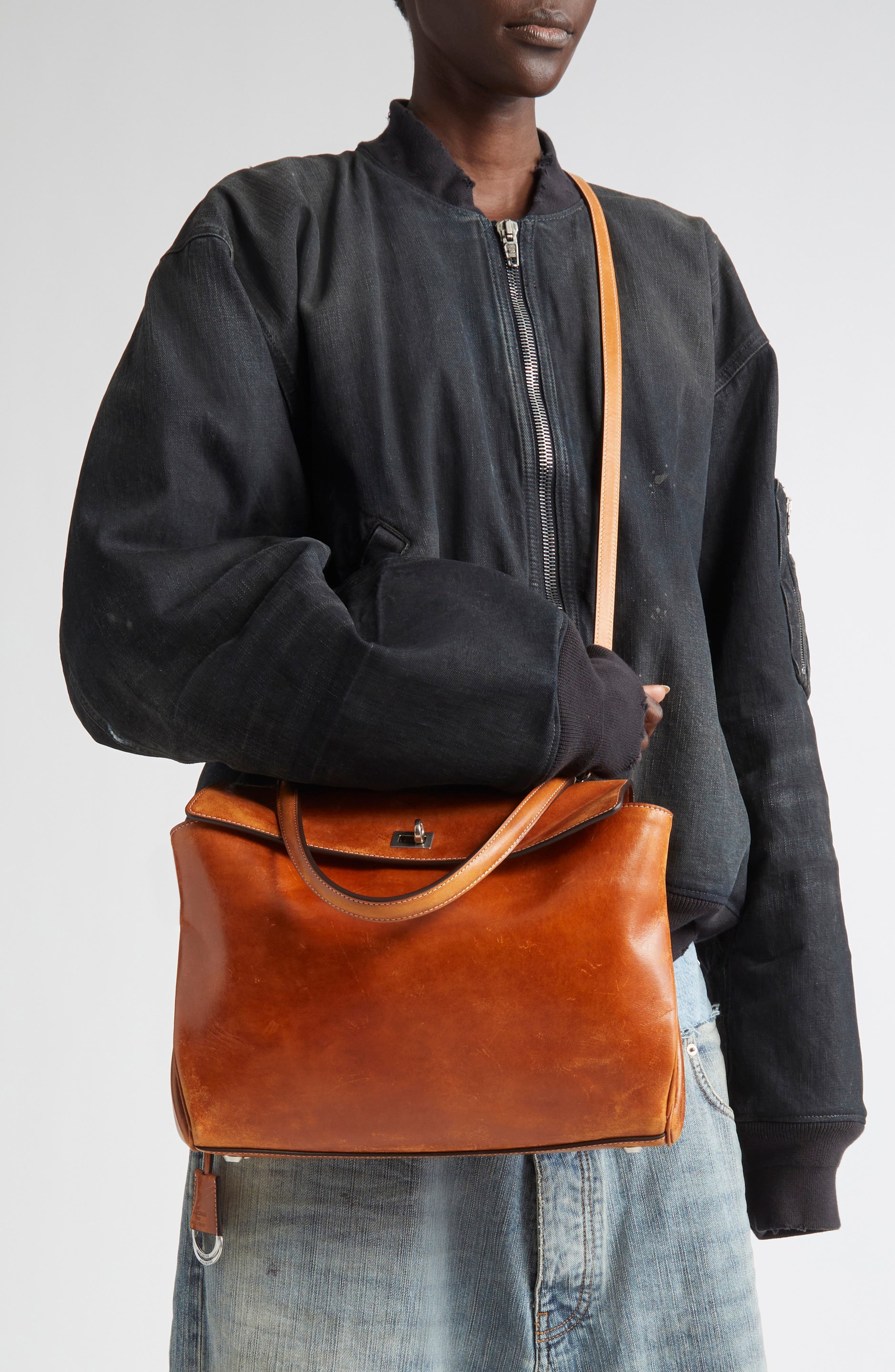 Balenciaga Medium Rodeo Leather Top Handle Bag in 2753 Tan Cowboy at Nordstrom - 2
