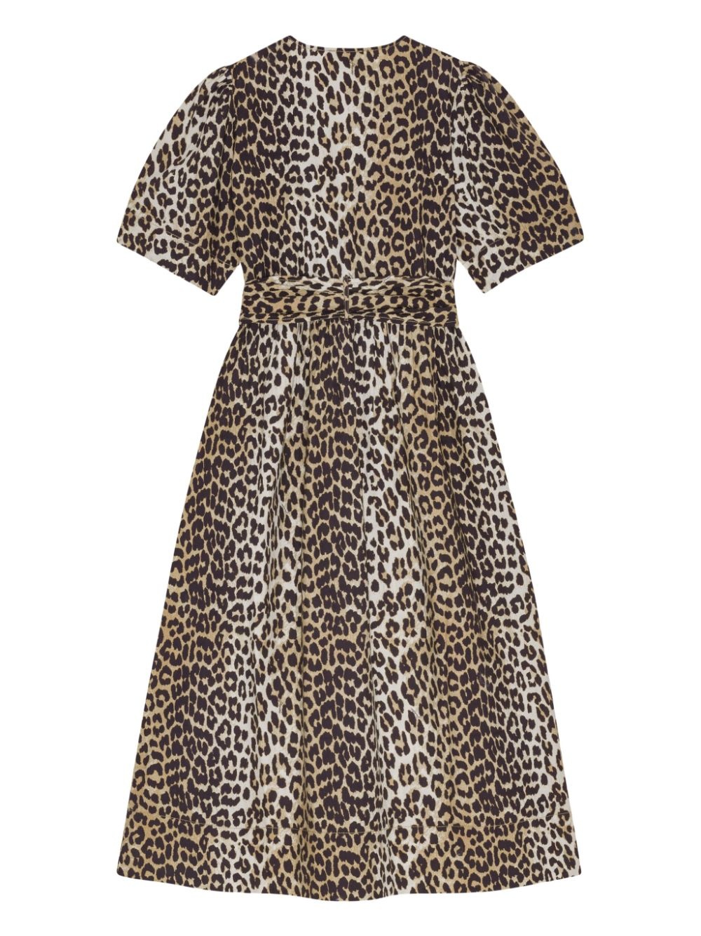 leopard-print midi dress - 6