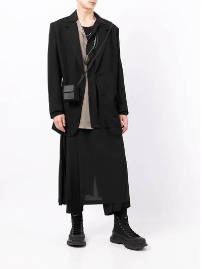 Yohji Yamamoto single-breasted tailored blazer outlook