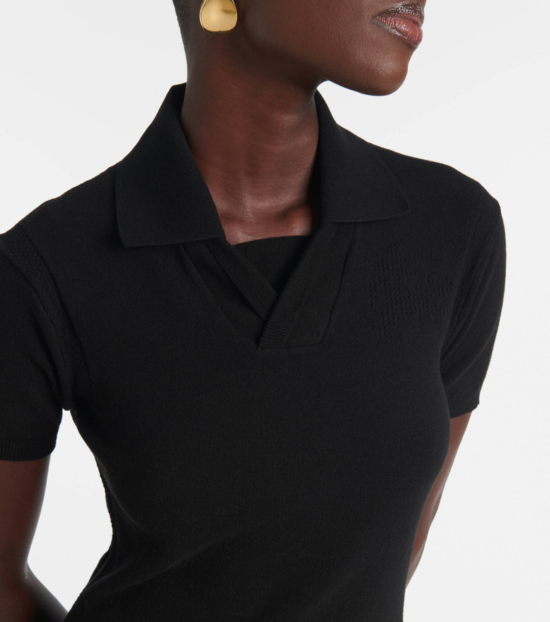 Cotton-blend polo dress 4