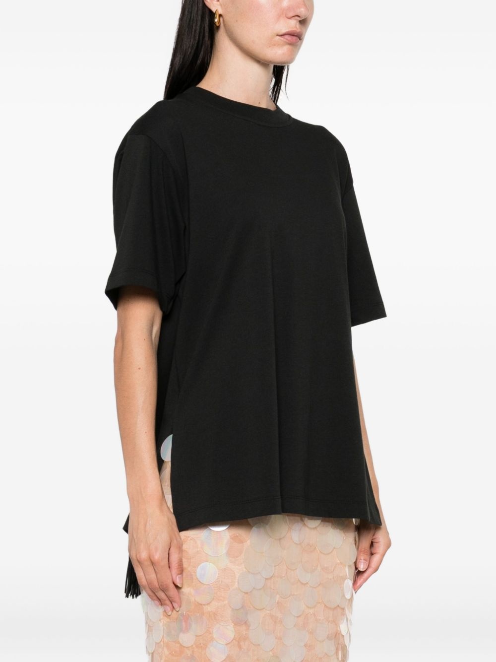 fringe-detail T-shirt - 4
