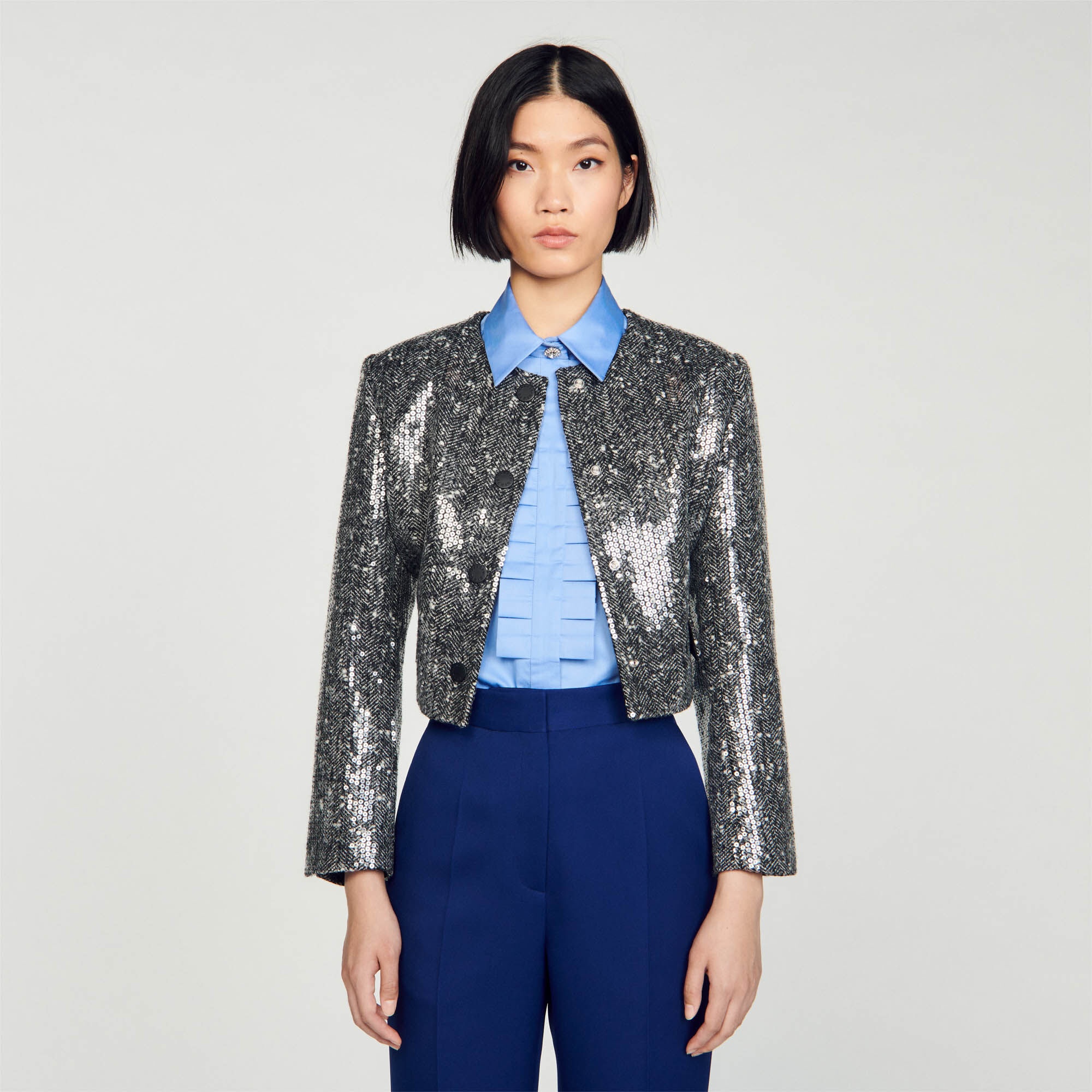 FRILLED COLLAR SHIRT - 5