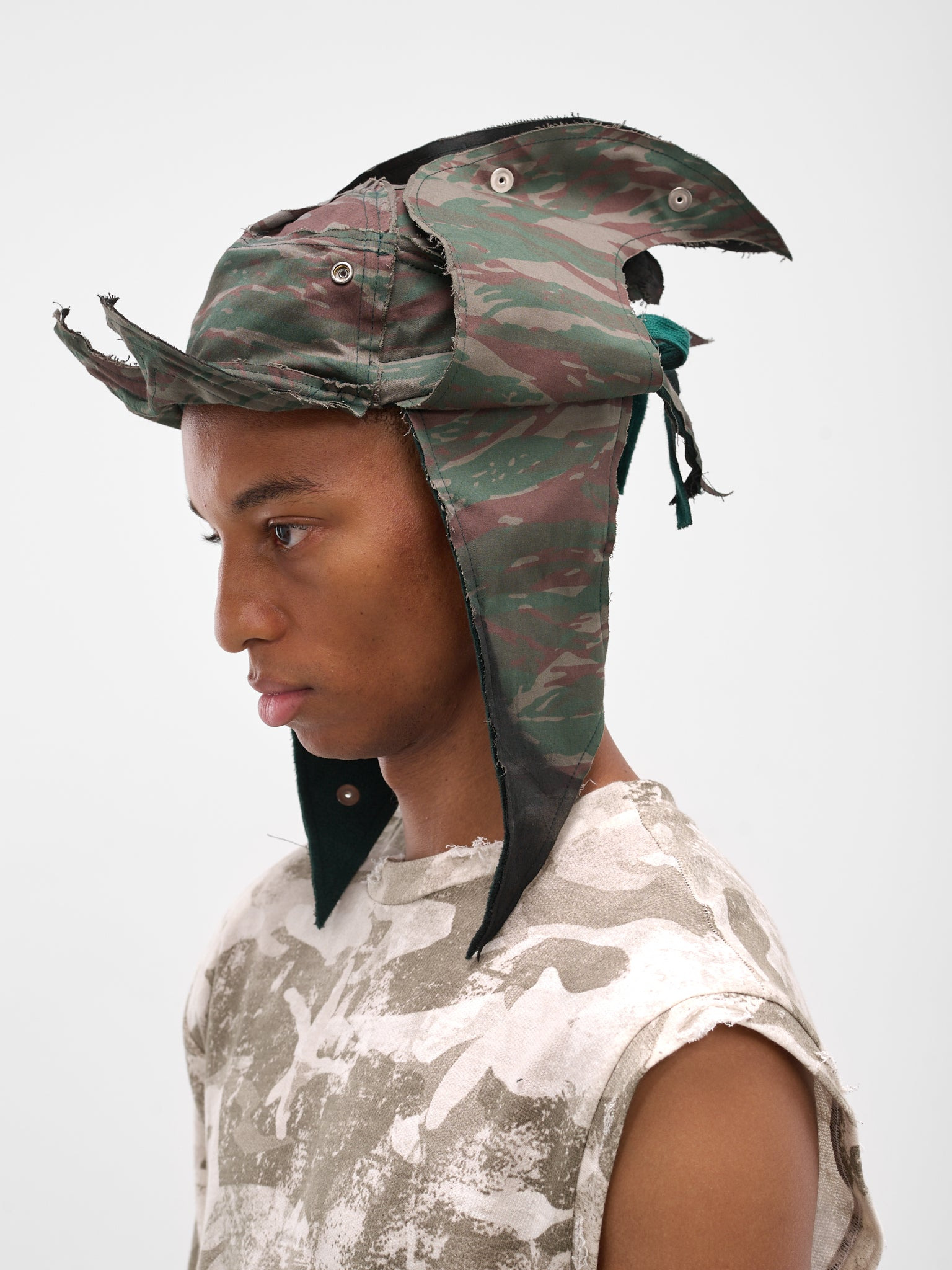 Camo Graphic Shark Hat - 2