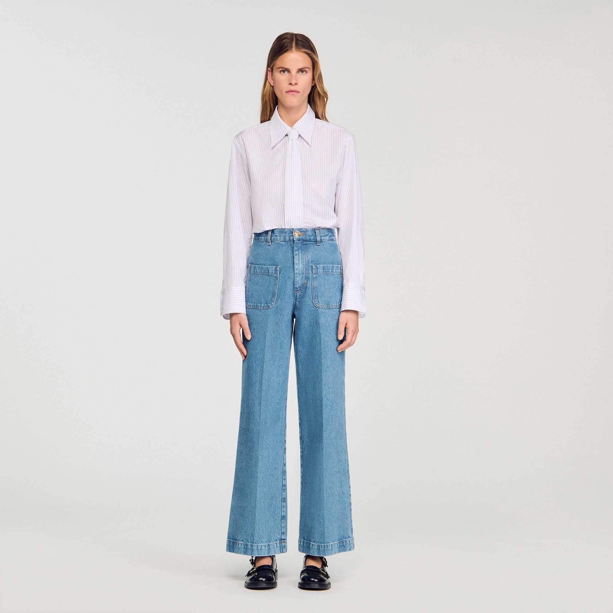 WIDE-LEG HIGH-RISE JEANS - 2