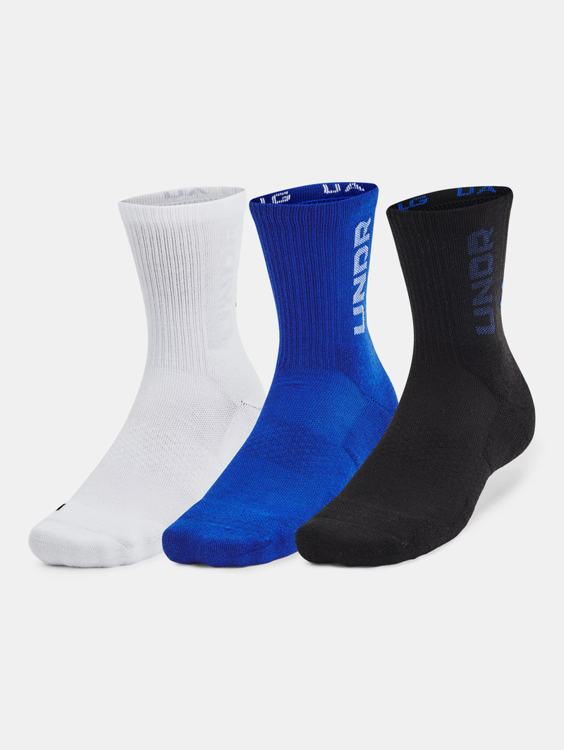 Unisex UA 3-Maker 3-Pack Mid-Crew Socks 3