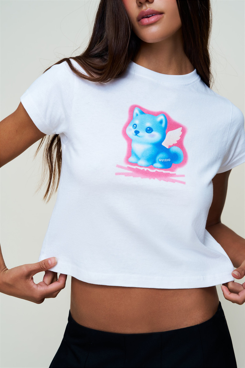 GUIZIO SHIBA GRAPHIC TEE outlook