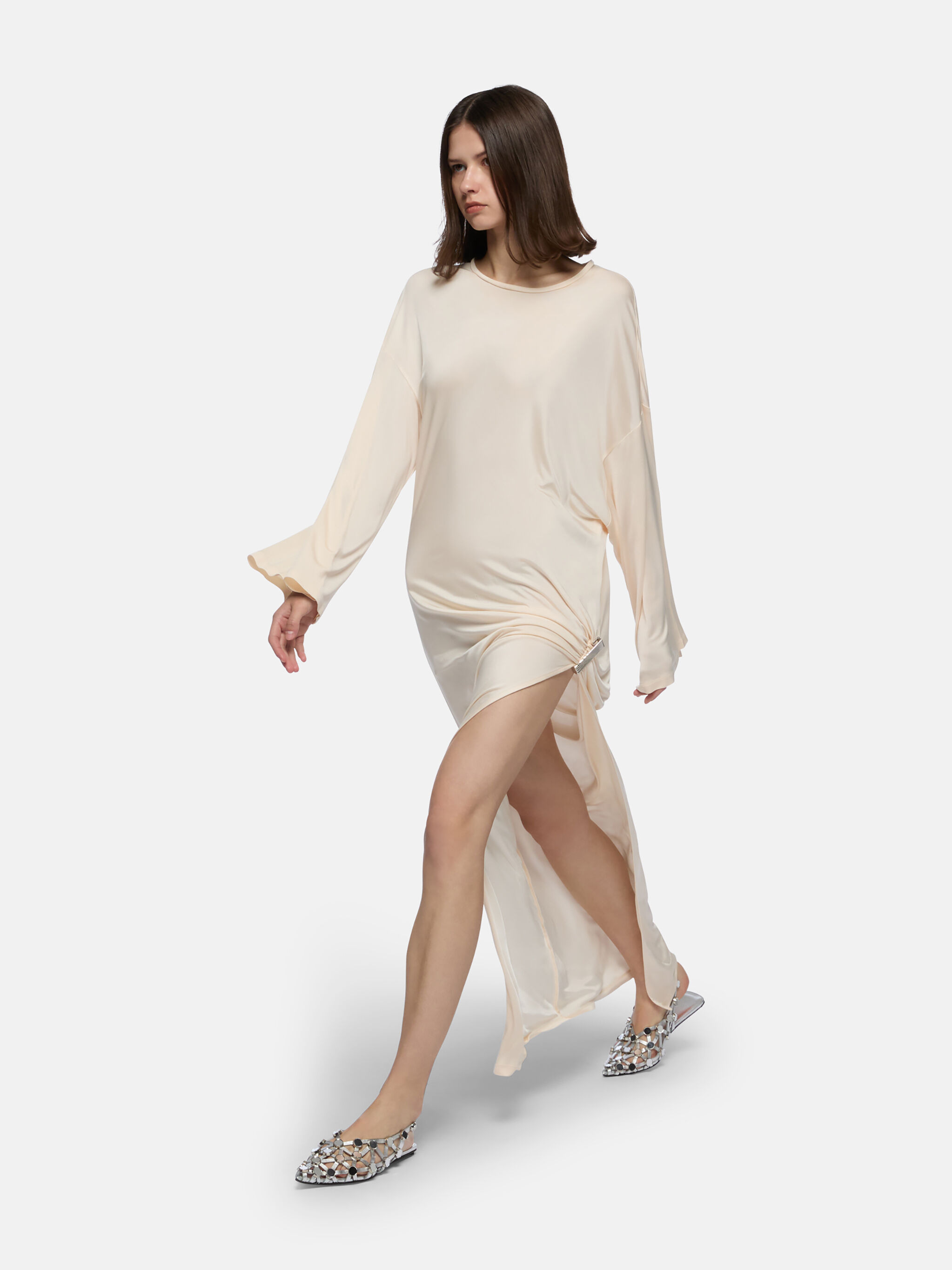 IVORY MIDI DRESS - 4