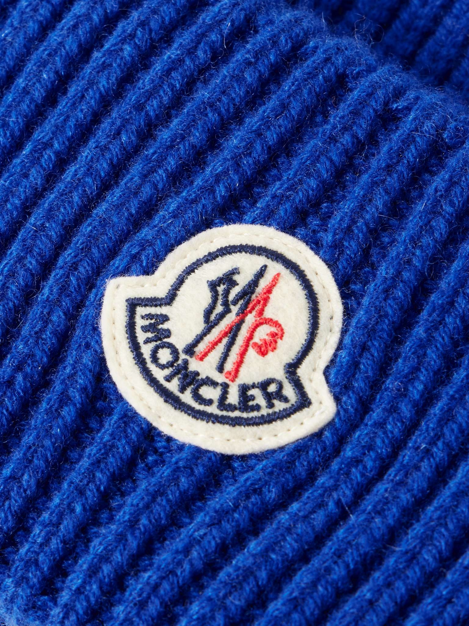 Logo-Appliquéd Ribbed Virgin Wool and Cashmere-Blend Beanie - 3