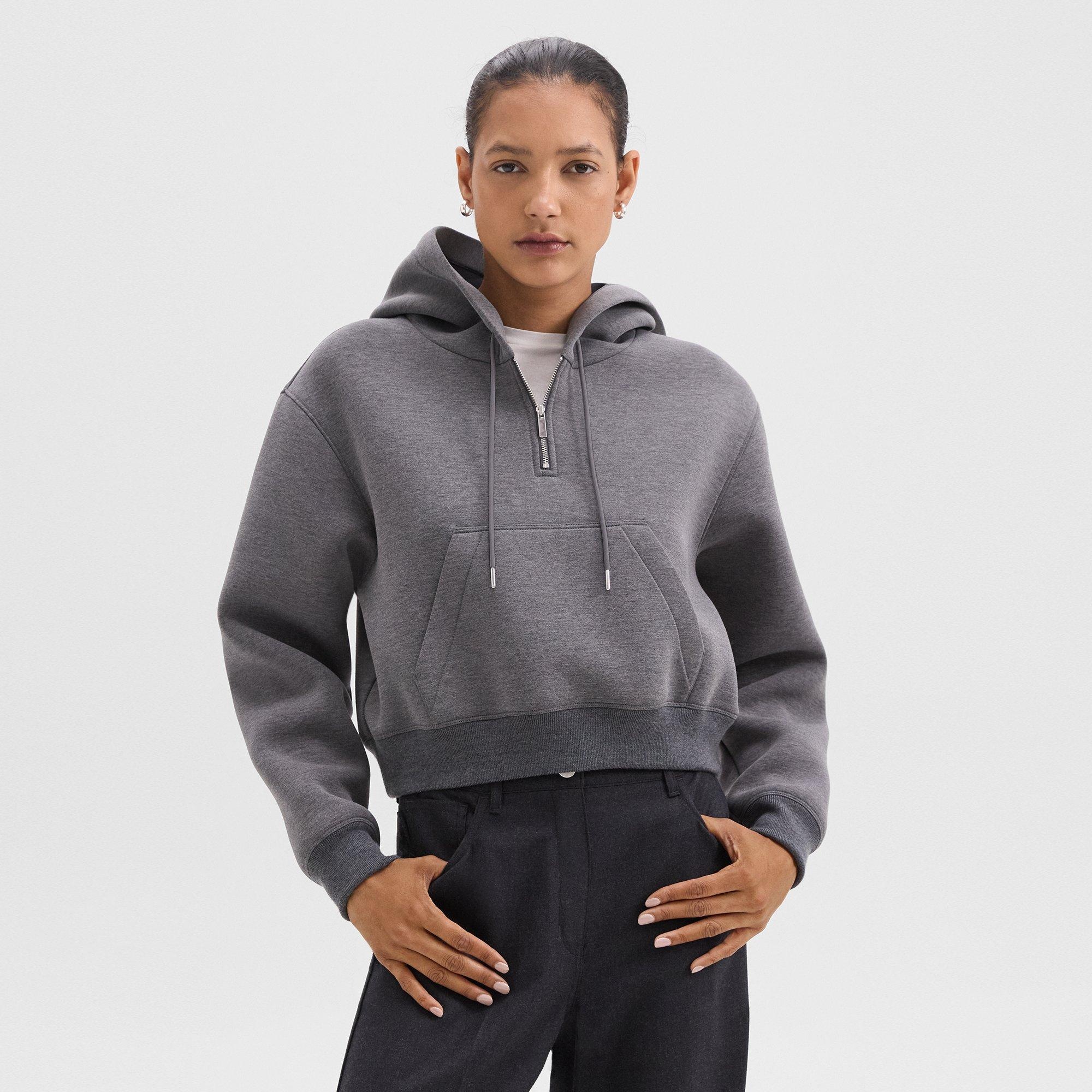 Half-Zip Hoodie in Scuba - 2