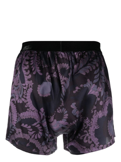 TOM FORD '70s paisley floral swim shorts outlook