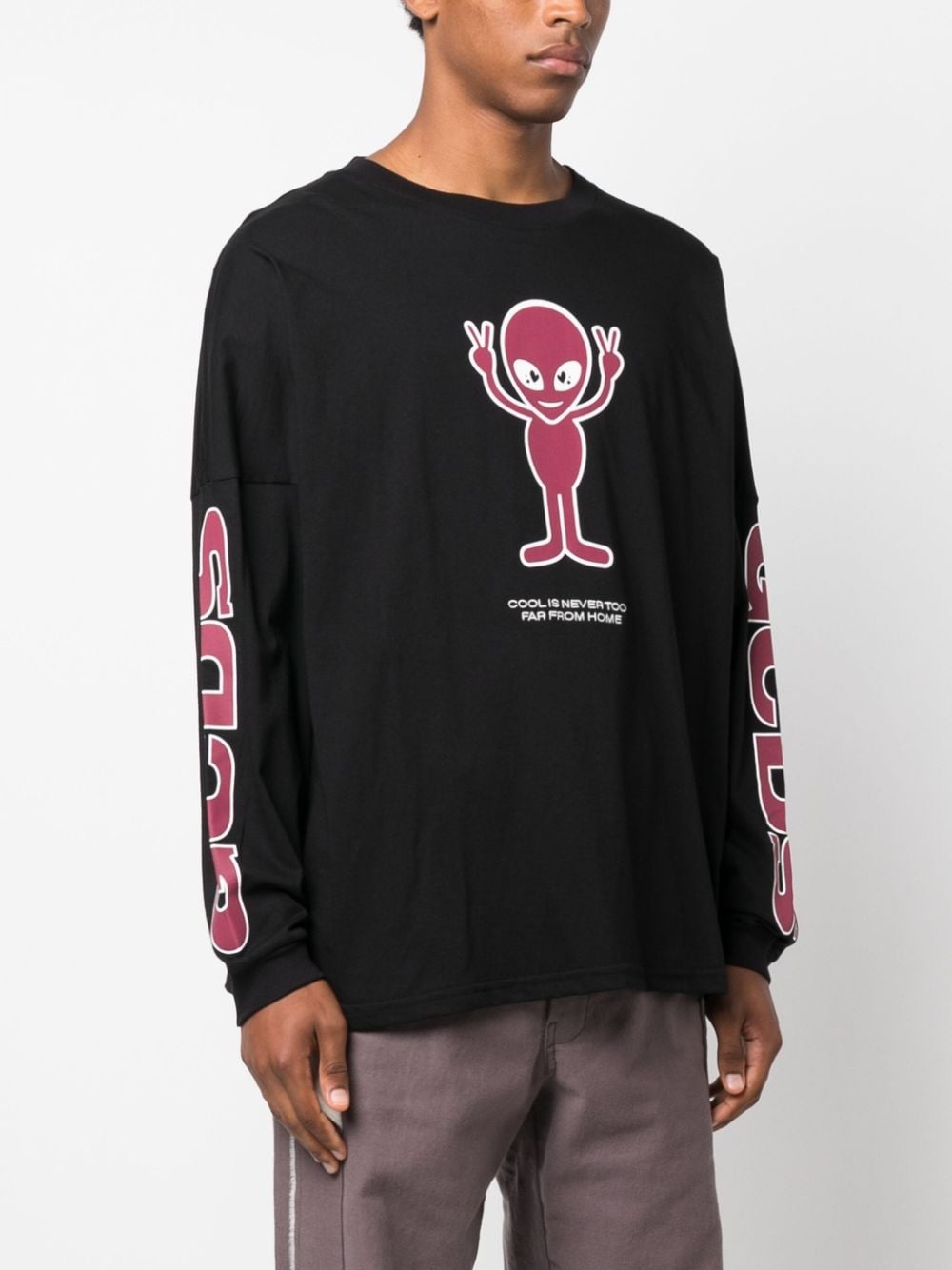logo-print cotton T-shirt - 3