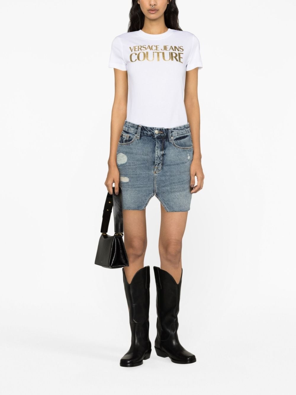 logo-print cotton T-shirt - 2