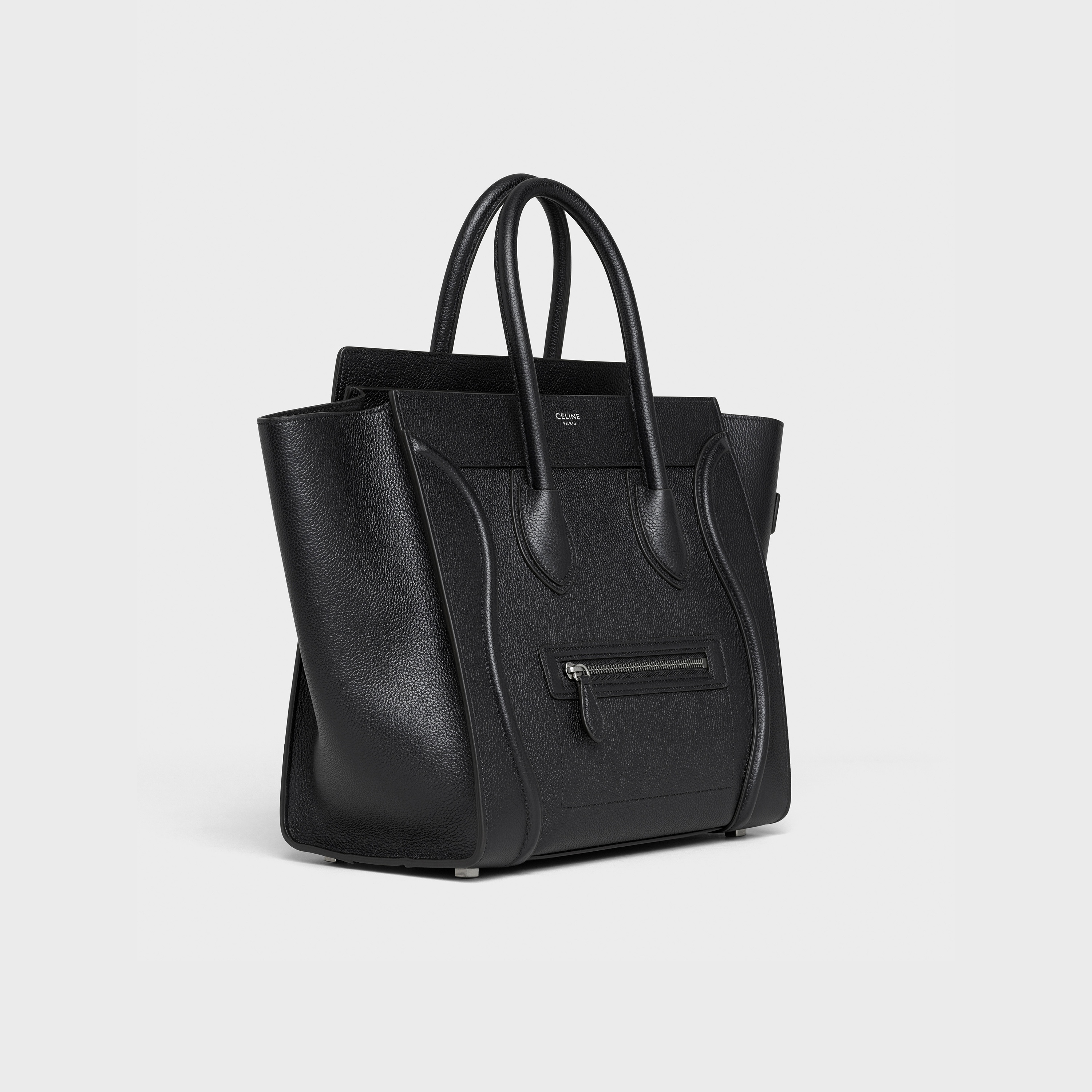 Mini Luggage handbag in drummed calfskin - 2