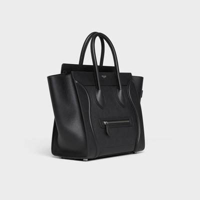 CELINE Mini Luggage handbag in drummed calfskin outlook