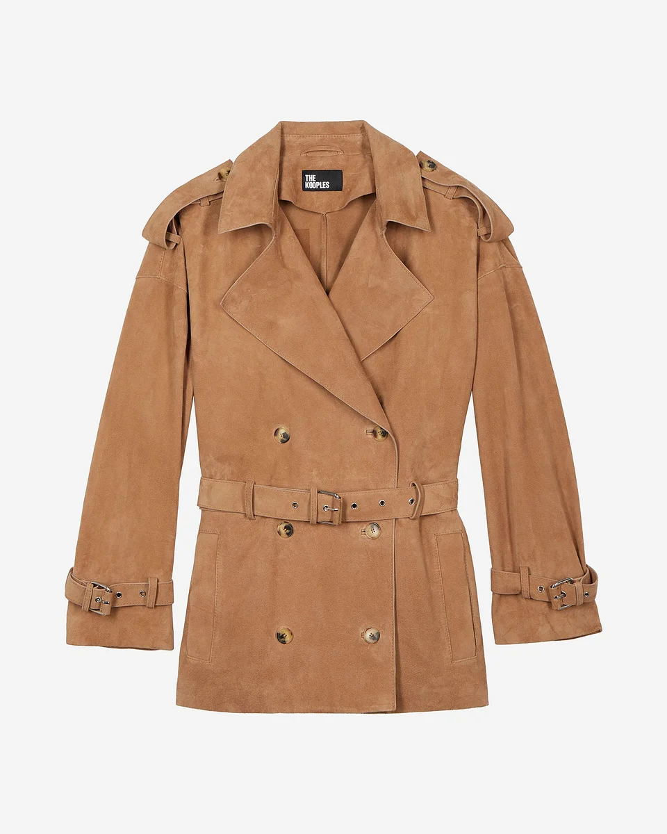 BEIGE LEATHER JACKET - 1